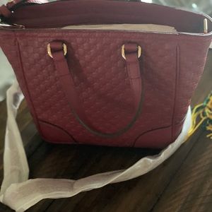 Gucci Gussimo Red Leather Bag